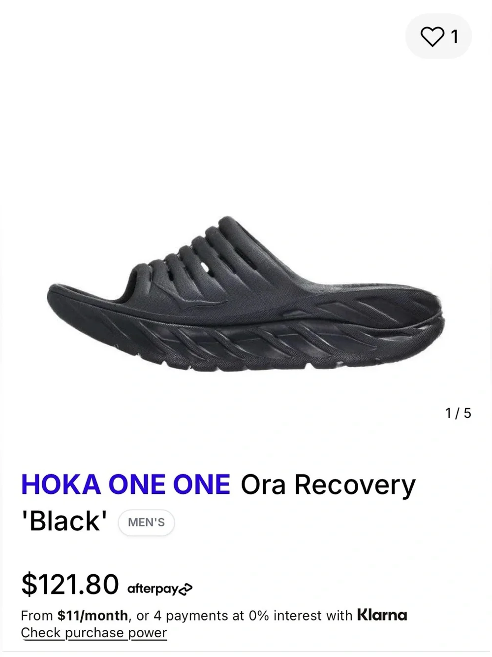 HOKA One One Ora Recovery Slides